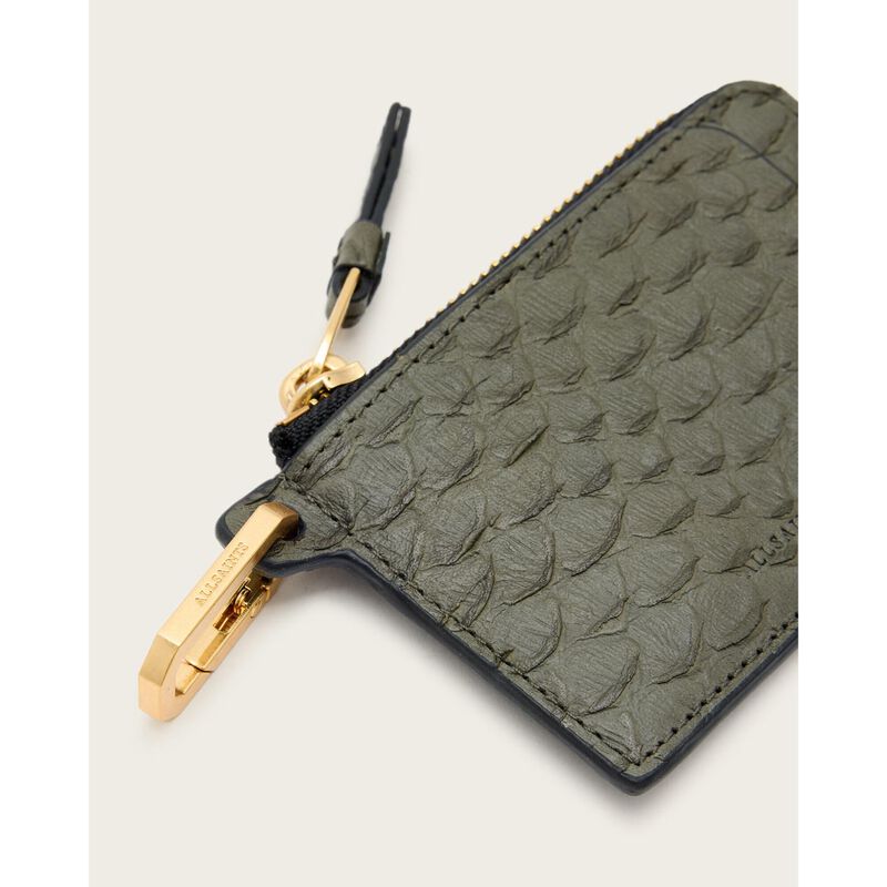 AllSaints Remy Leather Snake Wallet image number 1